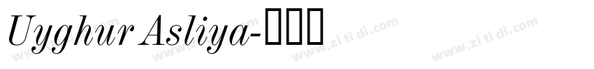Uyghur Asliya字体转换